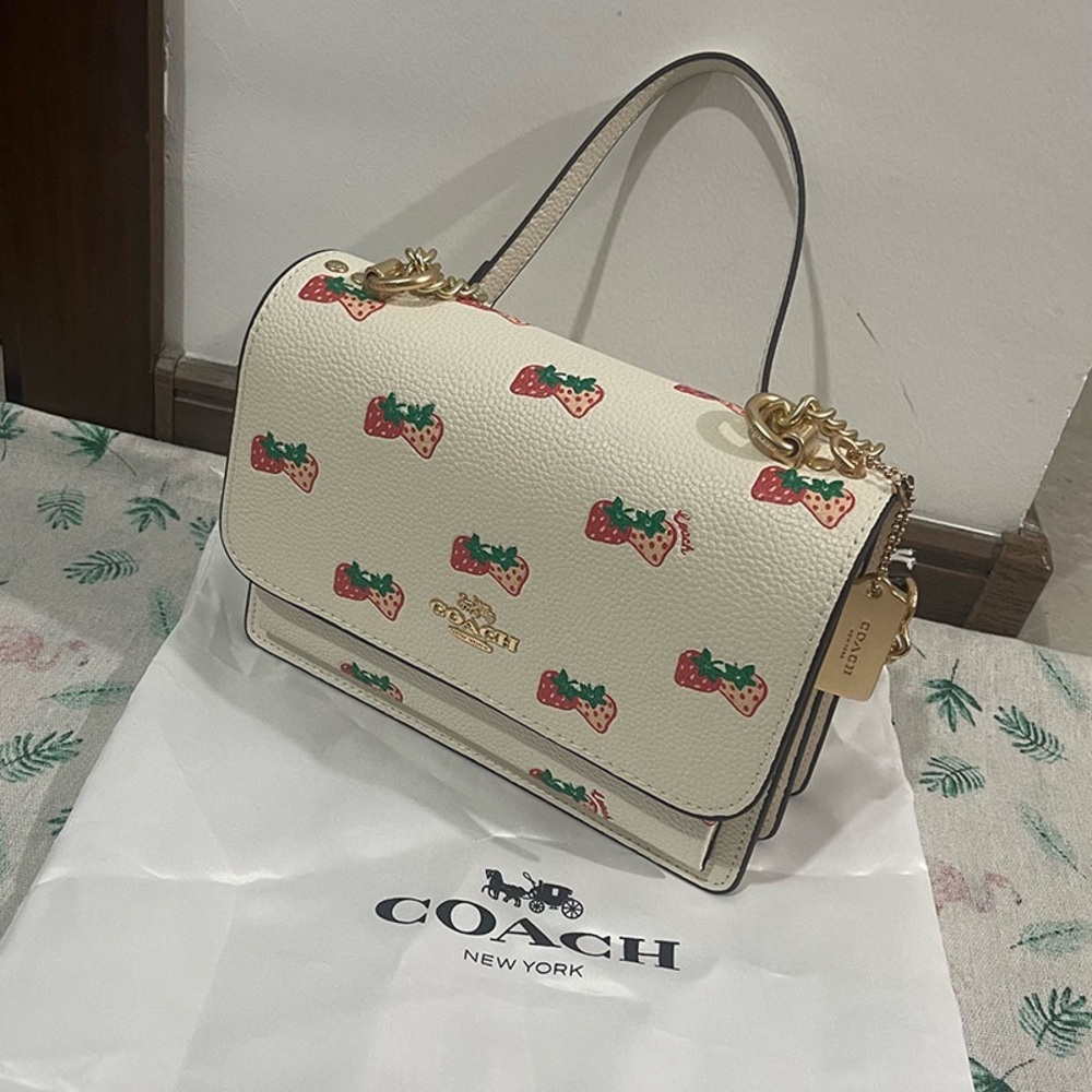 Coach Klare Crossbody With Strawberry Print